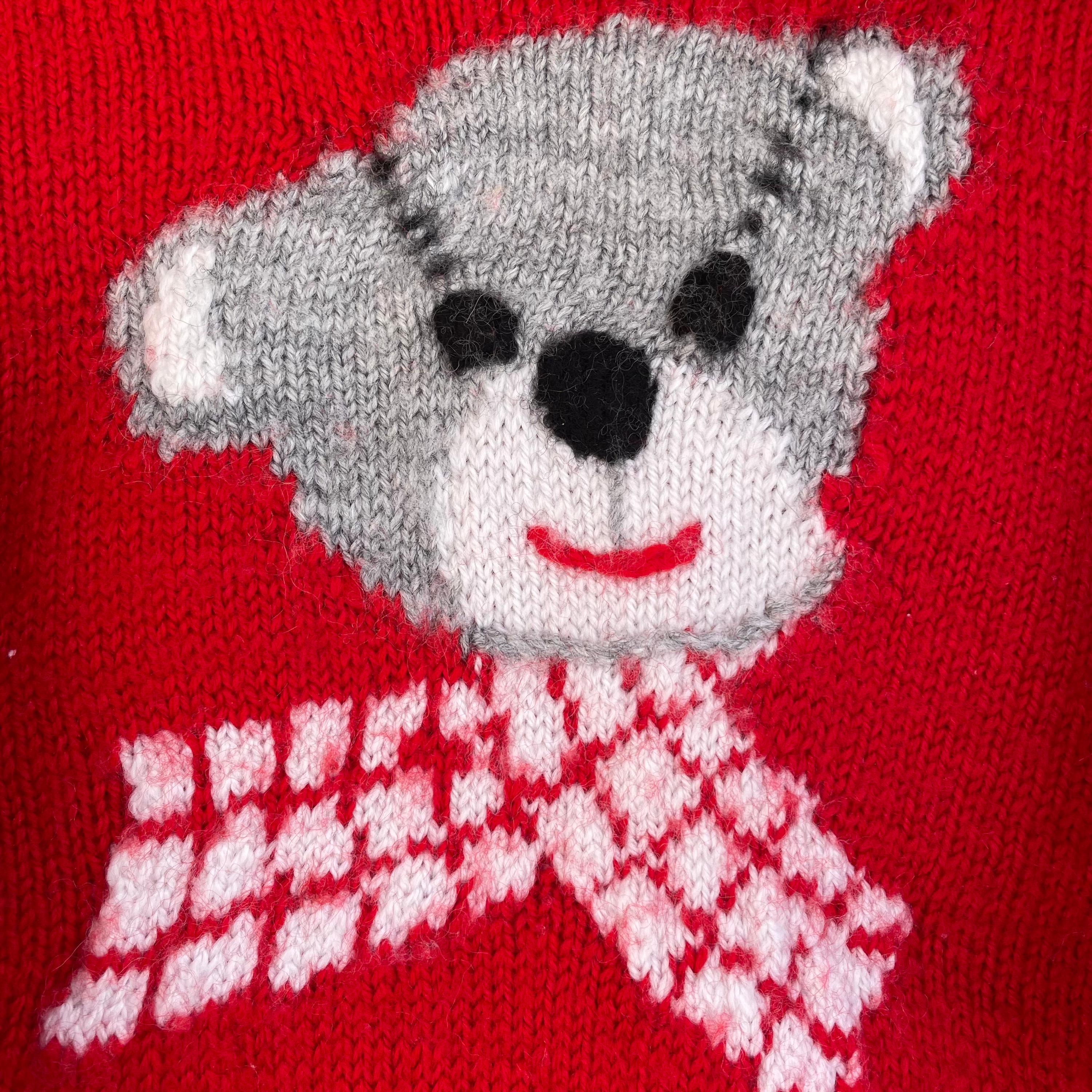 Pull fait main nounours 12 mois