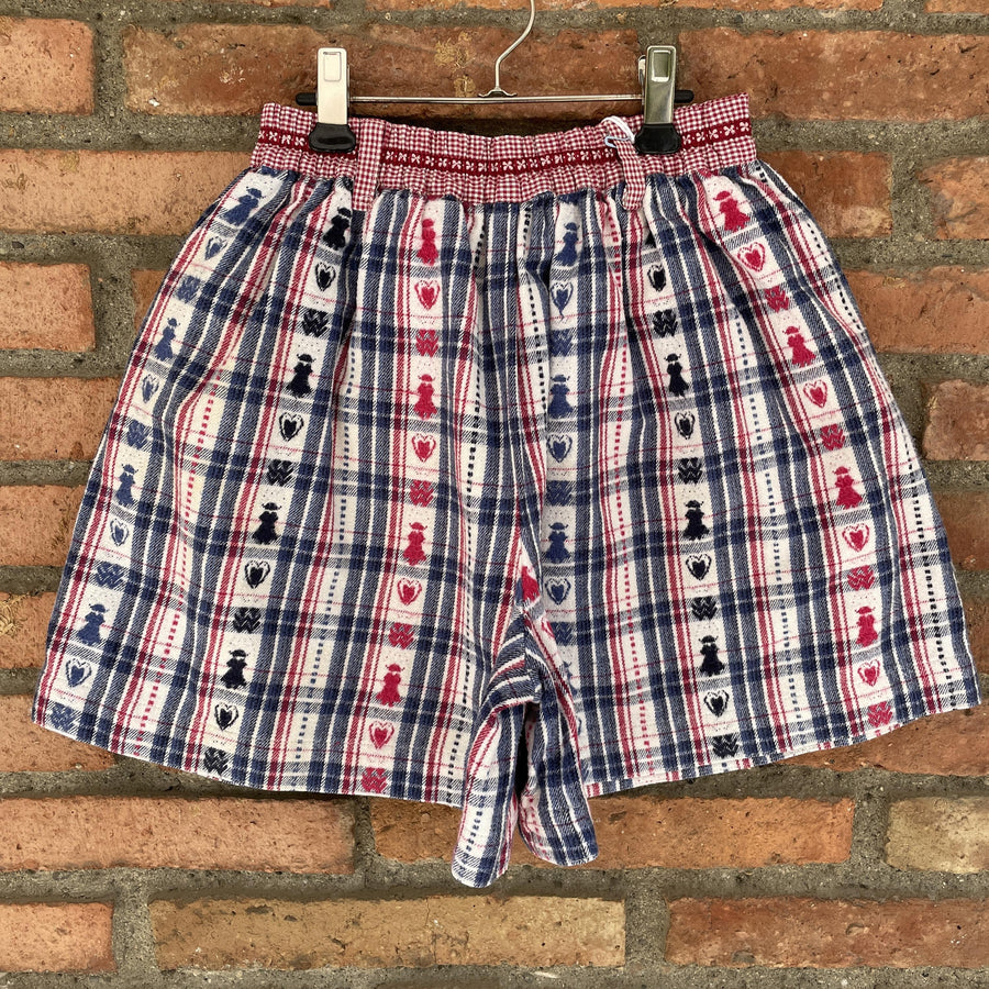 Short carreaux 7-8 ans