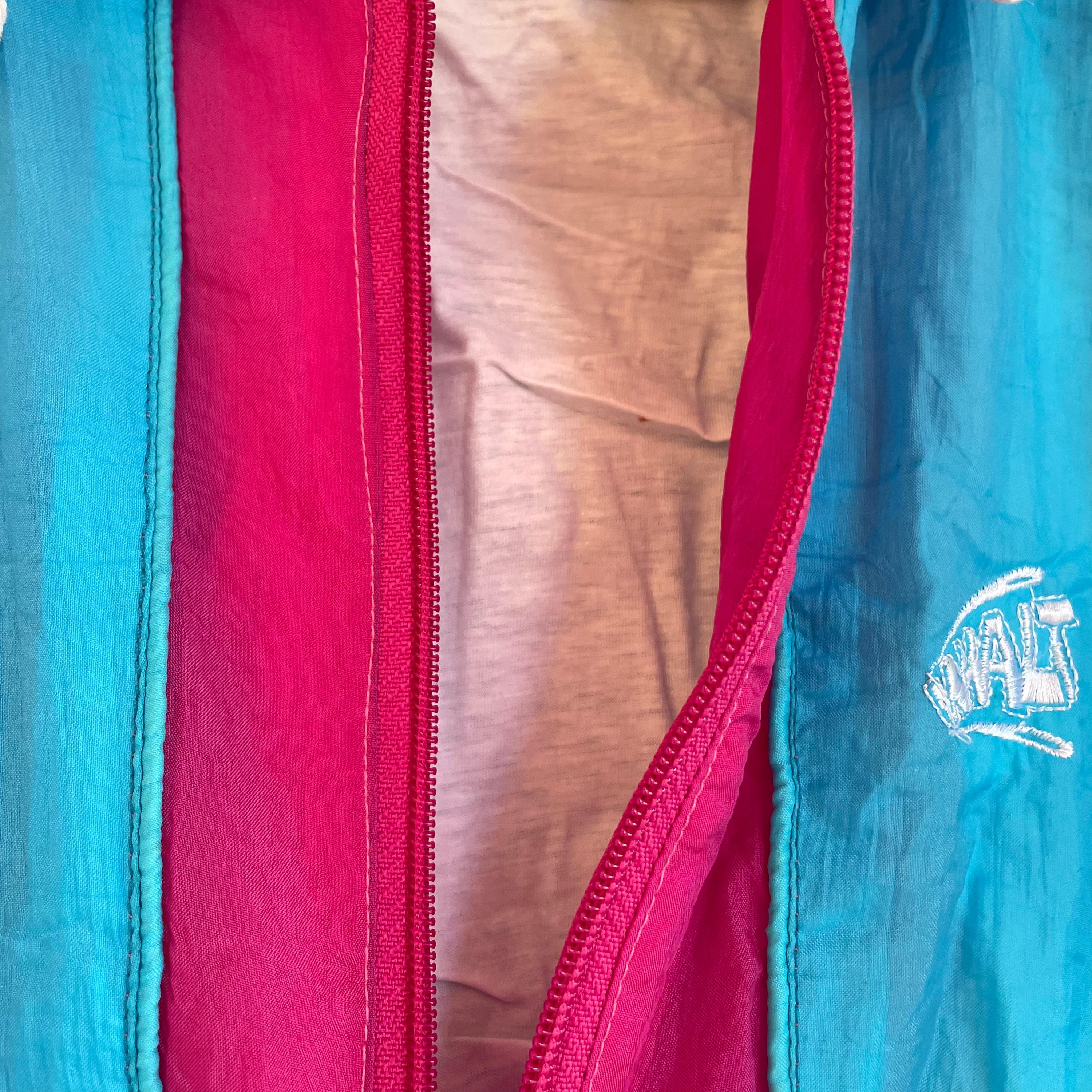 Ensemble jogging fluo turquoise vintage 80's 8-10 ans
