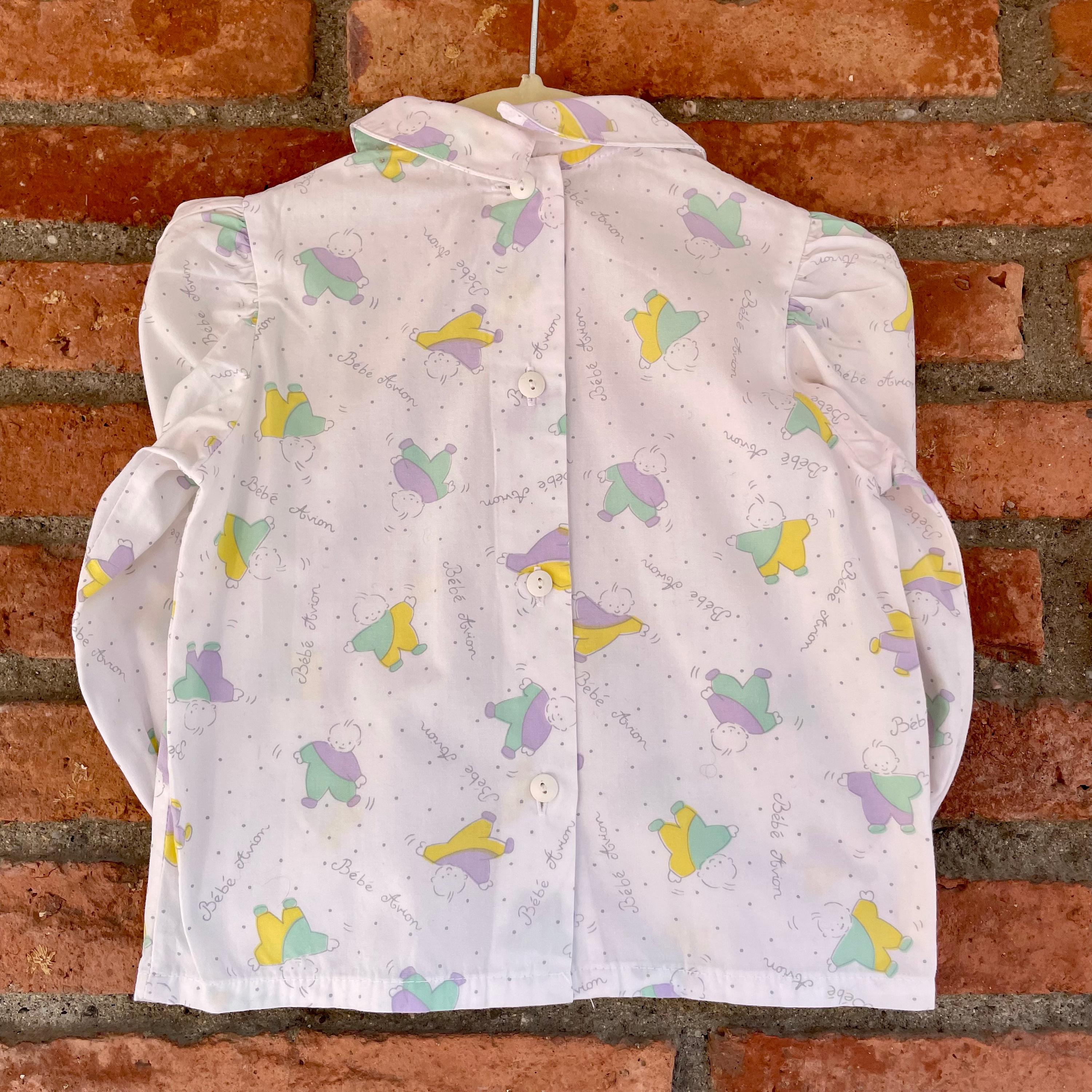 Chemisier pastel vintage 12 mois