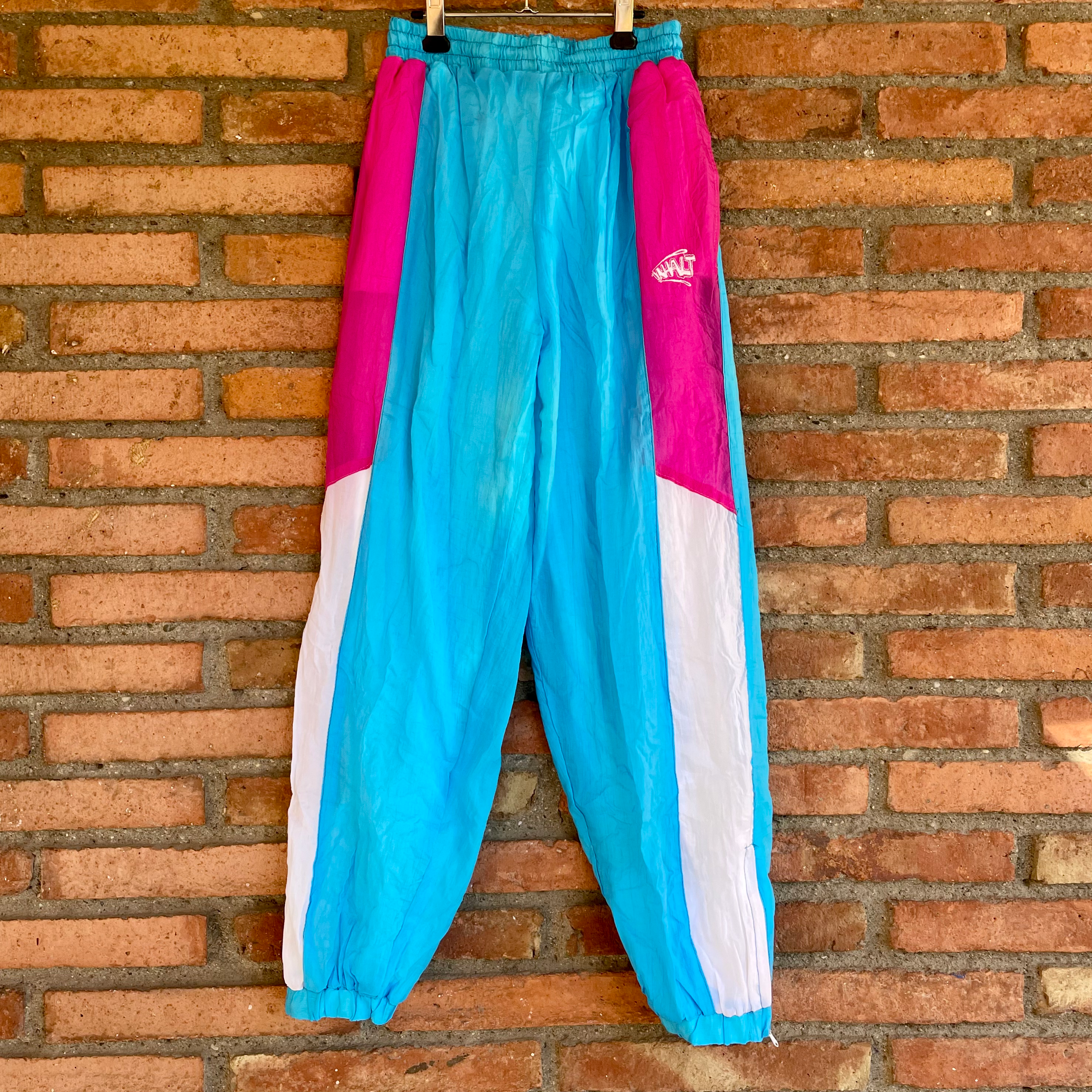 Ensemble jogging fluo turquoise vintage 80's 8-10 ans
