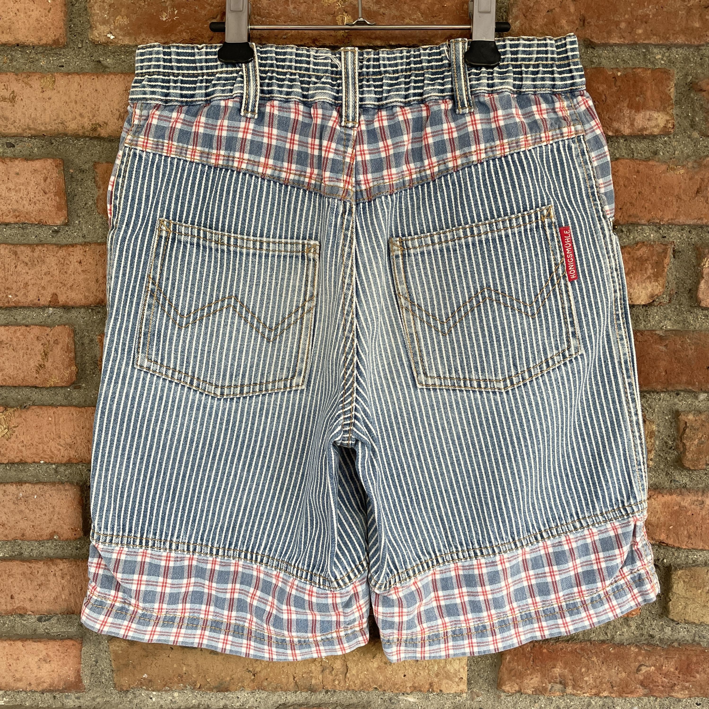 Short rayures denim 8-10 ans