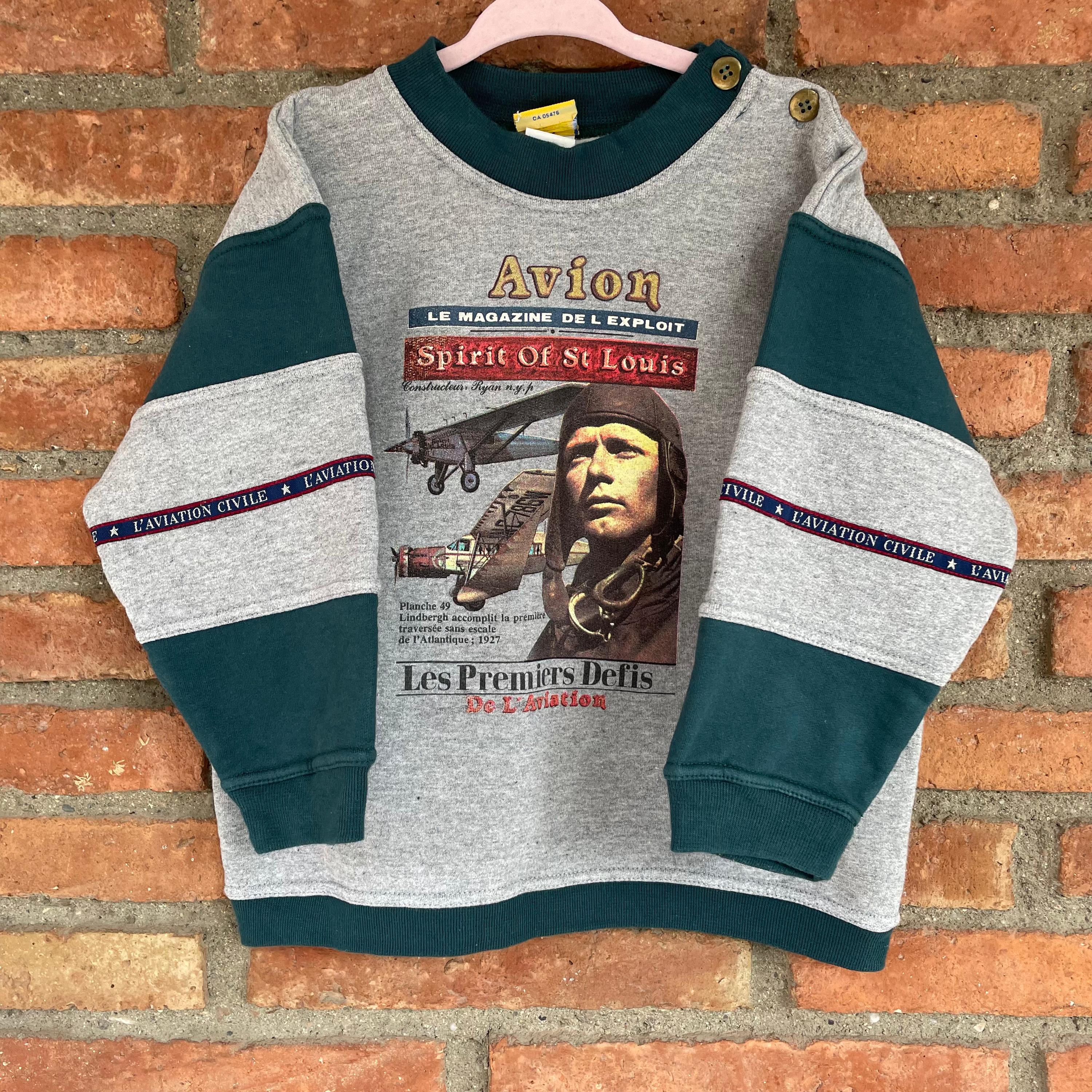 Sweat aviateur vintage 4 ans