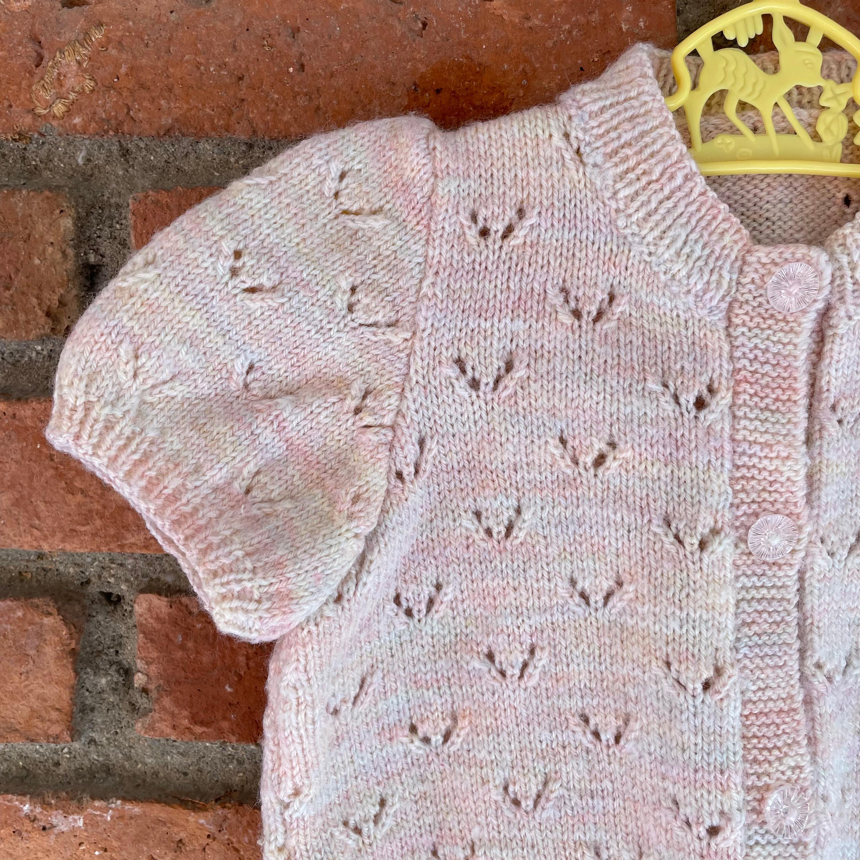 Gilet rose 12 mois