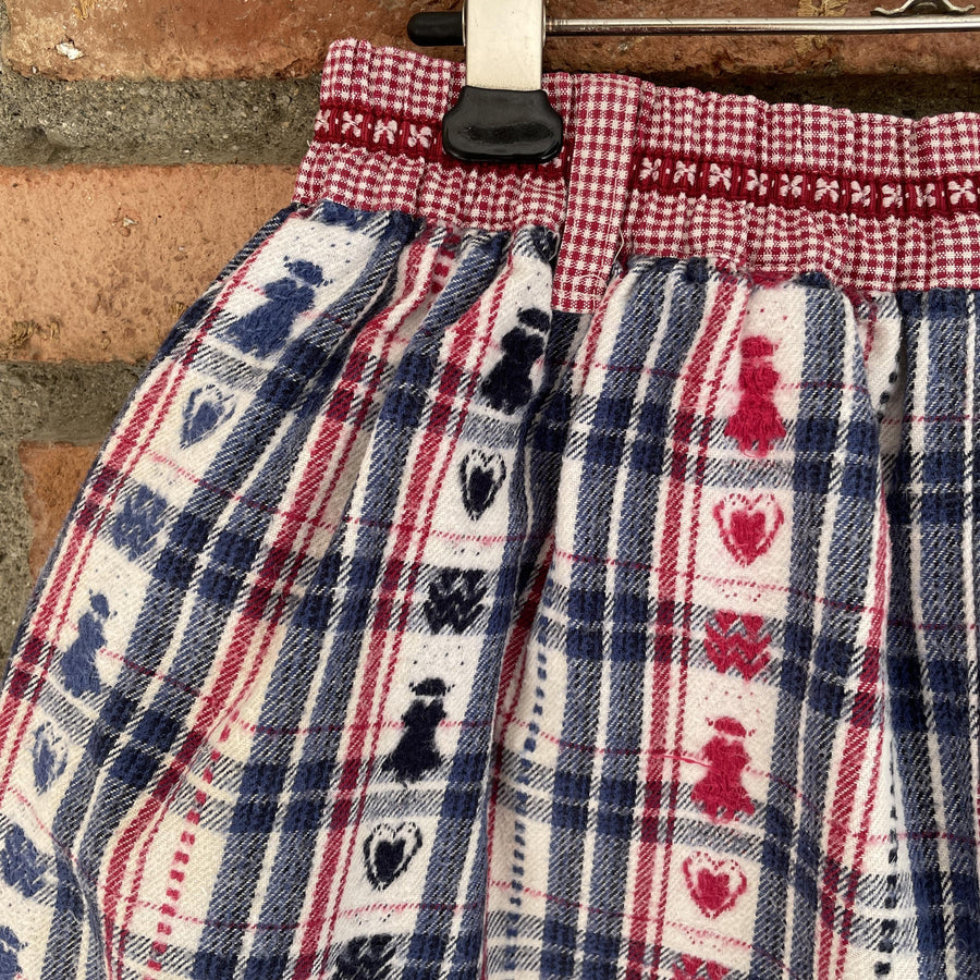 Short carreaux 7-8 ans