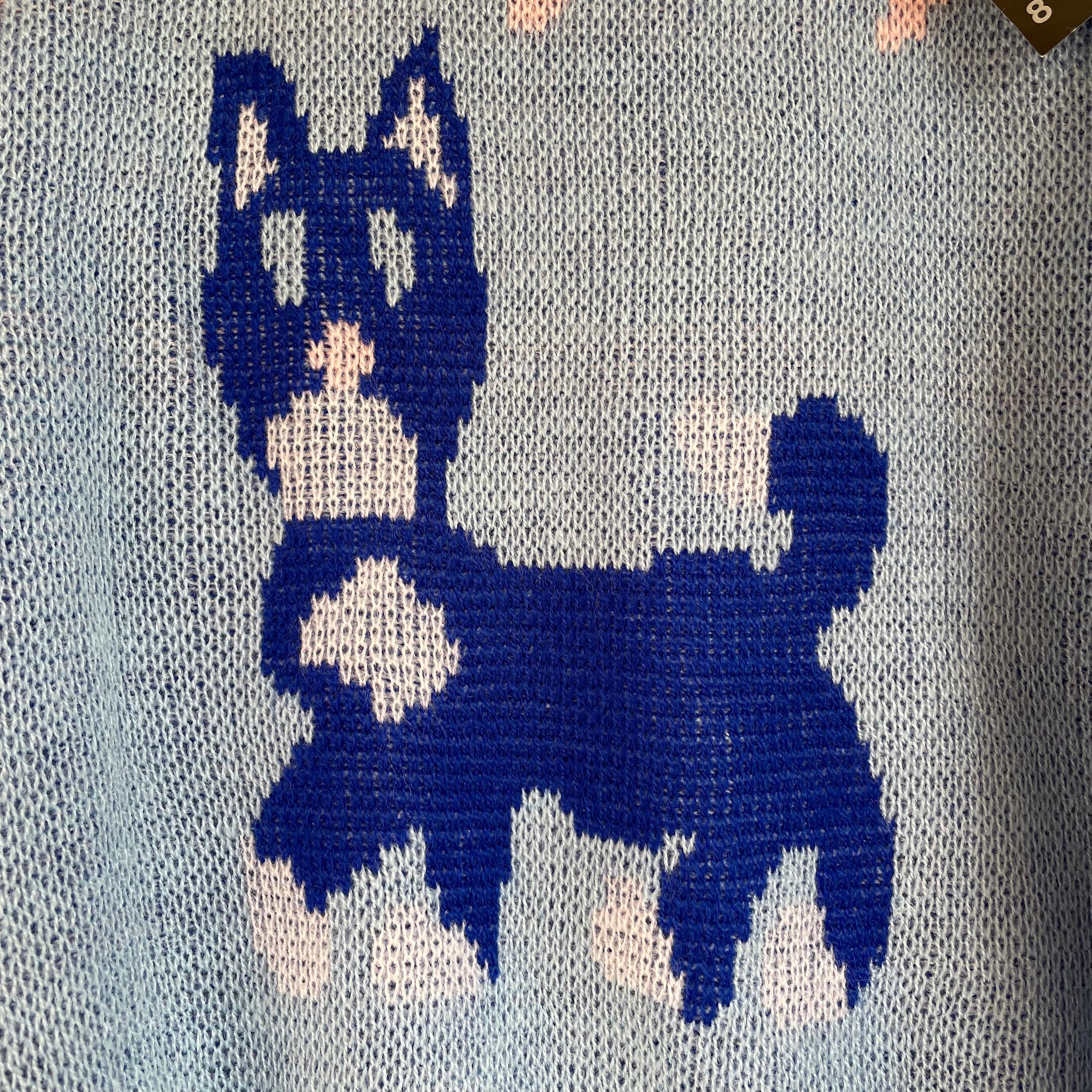 Pull chat vintage neuf 8 ans
