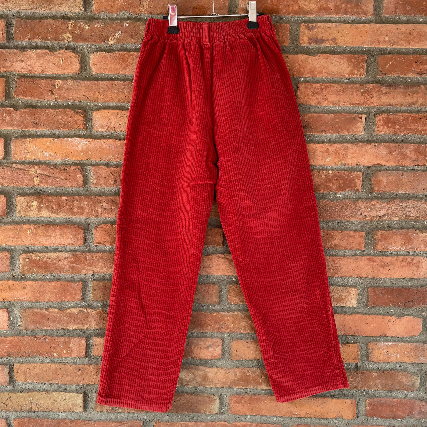 Pantalon velours côtelé rouge 8 ans