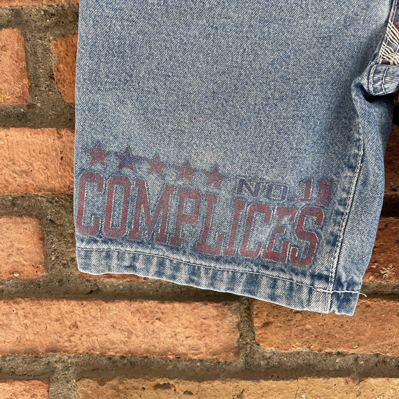Short denim rayures 7 ans
