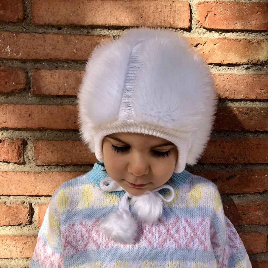 Bonnet fausse fourrure 2-4 ans