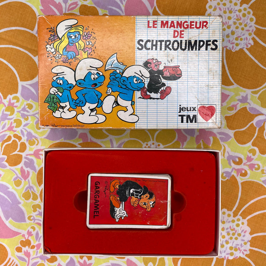 Jeu de cartes Schtroumpf vintage