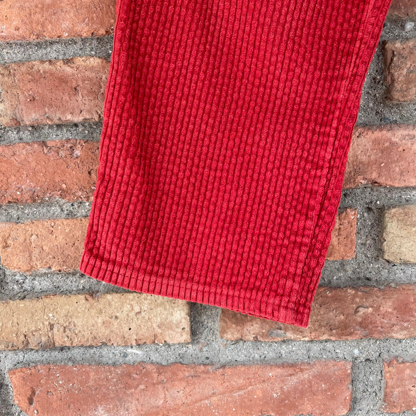 Pantalon velours côtelé rouge 8 ans