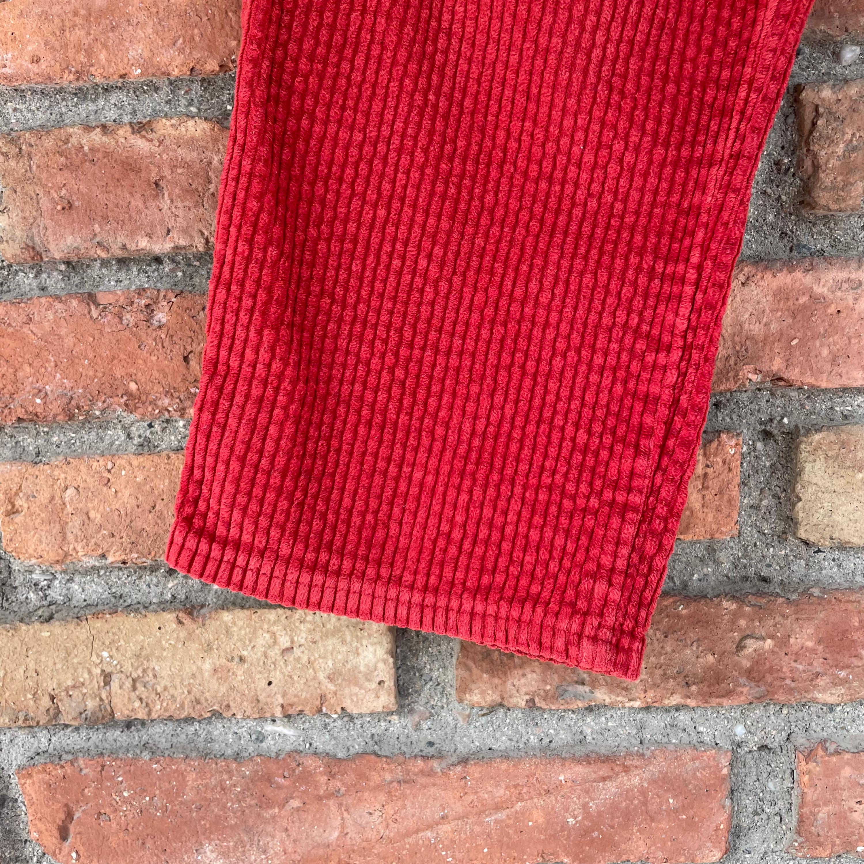 Pantalon velours côtelé rouge 8 ans