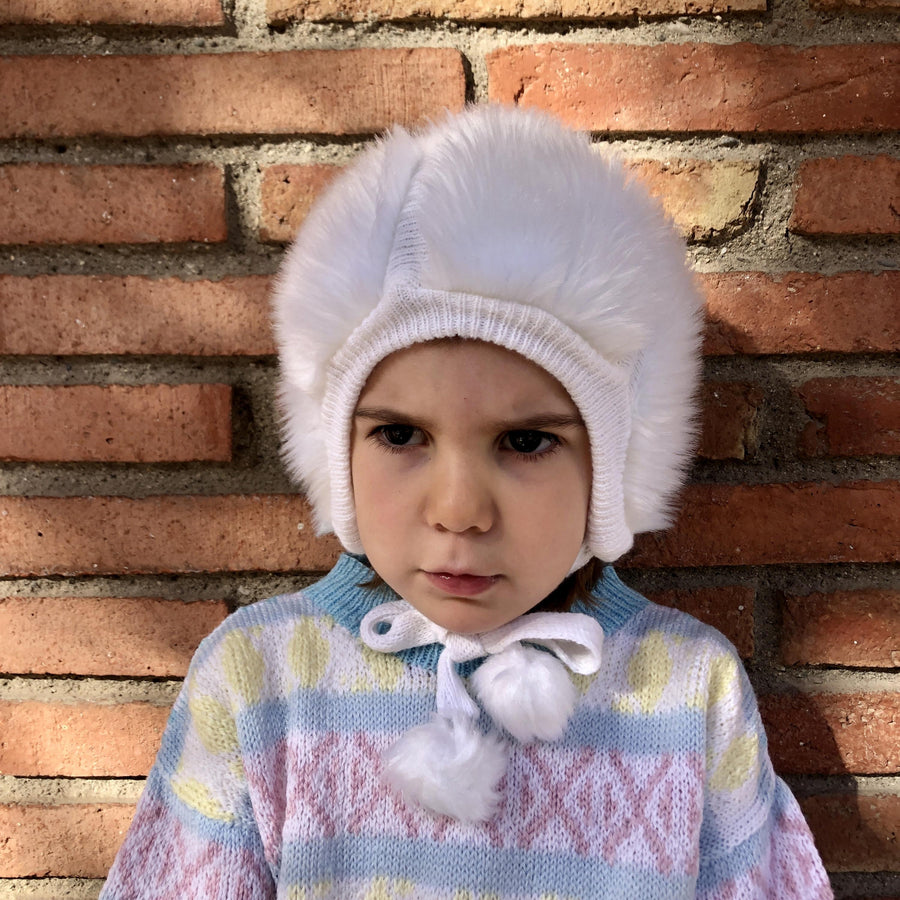 Bonnet fausse fourrure 2-4 ans