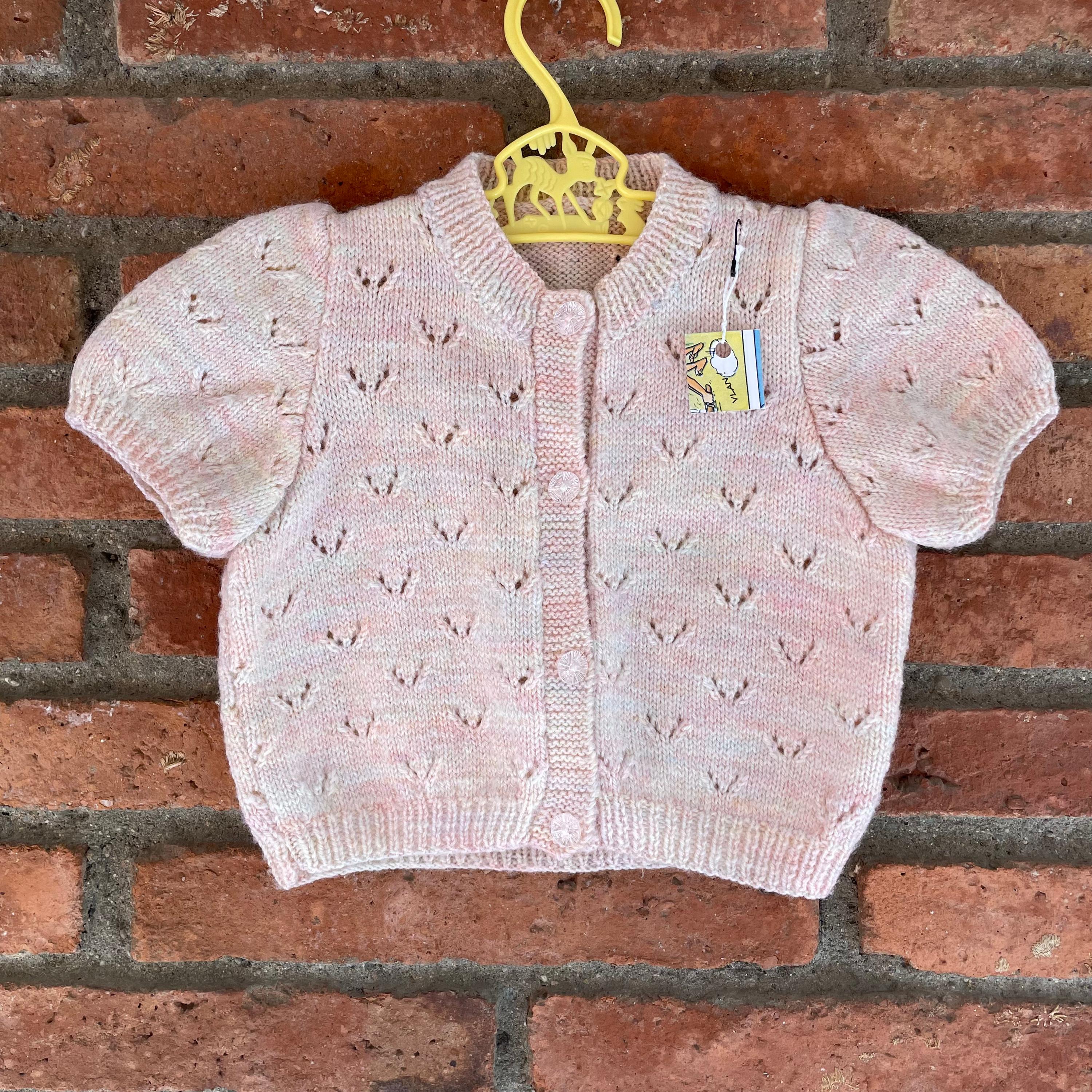 Gilet rose 12 mois